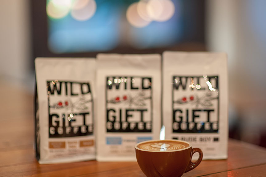 Once Over Coffee Bar serves Wild Gift Coffee